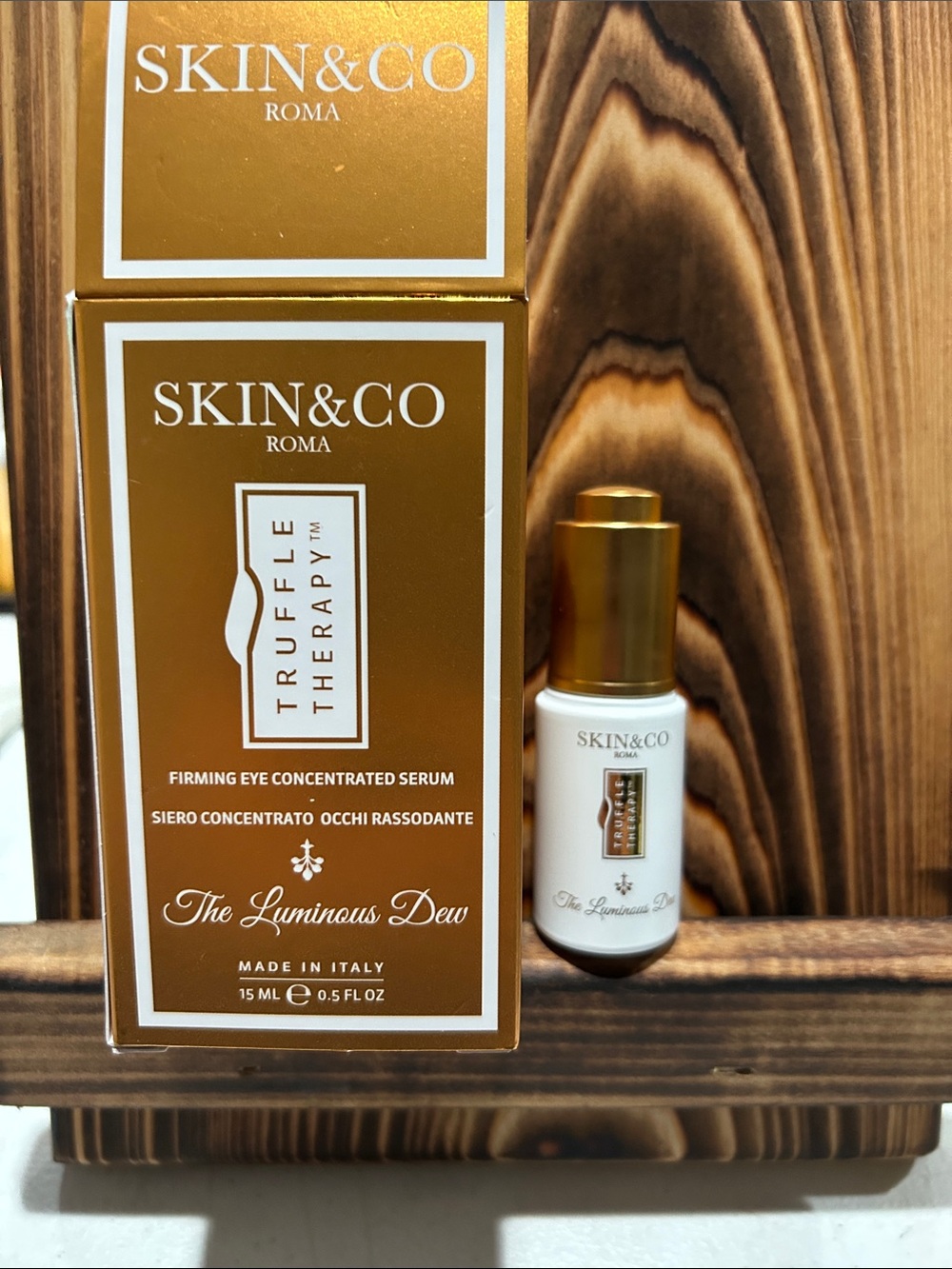 Skin&Co Roma The Luminous Dew Firming Eye Concentrated Serum - Gold/White